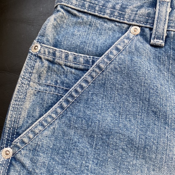 VTG LA BLUES BUTTON FLY LIGHT BLUE WASH SHORTS SIZE 14 - Picture 2 of 10